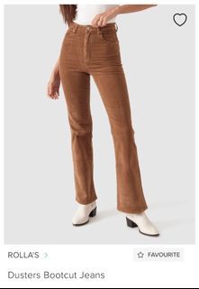 Rolla’s Dusters Bootcut Jeans in Tobacco Cord