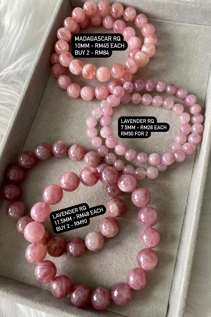 Rose Quartz Assorted Crystal Bracelets Women s Fashion Jewelry