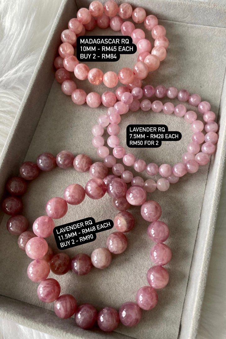 Crystal bracelets online rose quartz