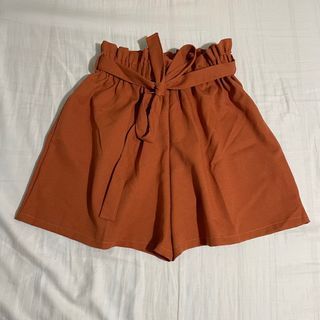 Rust Paperbag Shorts