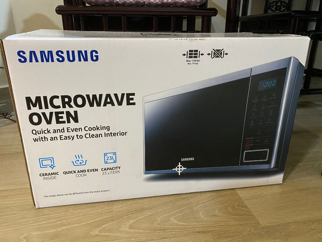 Samsung MS23J5133AK/SP 23L Solo Microwave Oven - Black, TV & Home ...