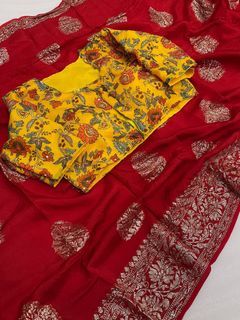 Saree with blouse
