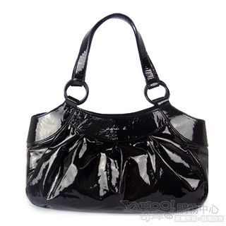 (Second hand) Agnes b leather bag shoulder bag 餃子袋單肩包手袋