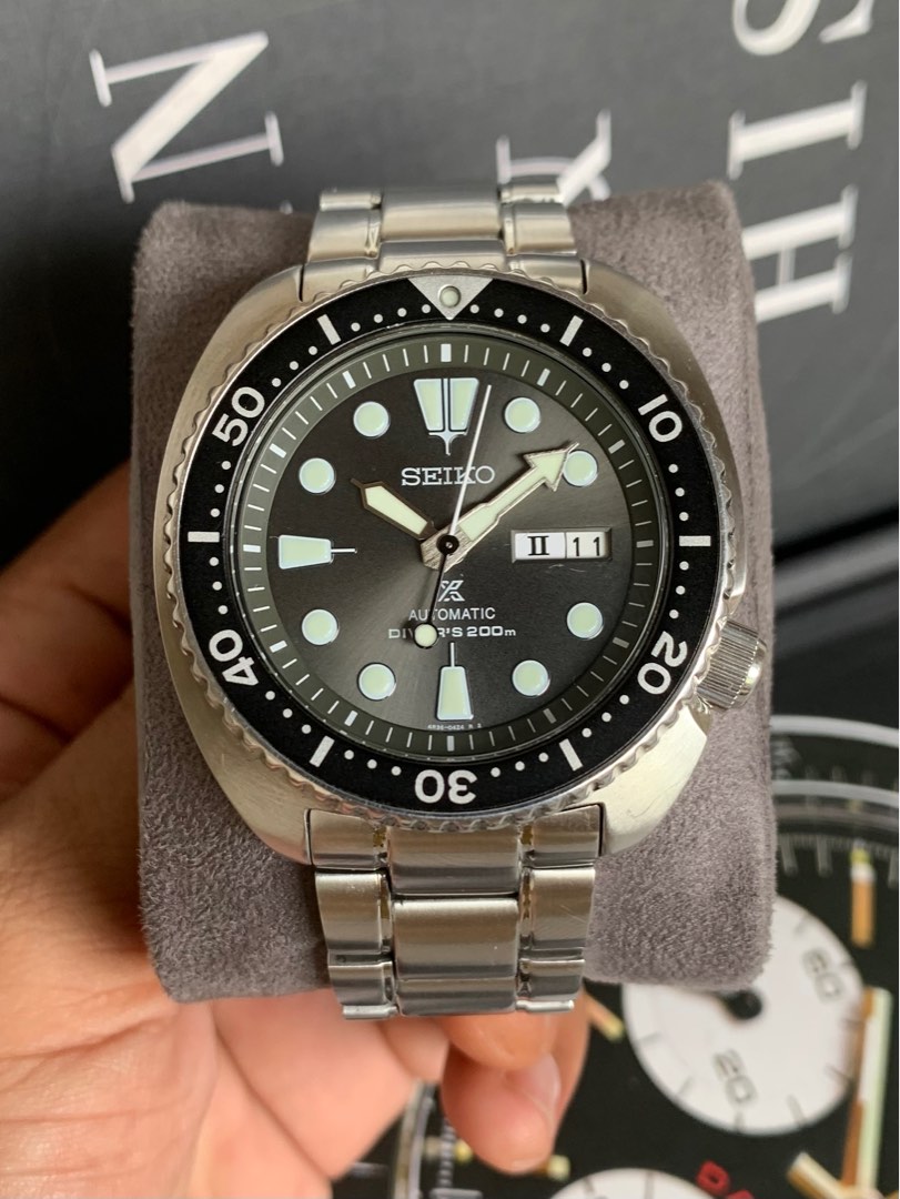 Seiko hot sale anthracite turtle