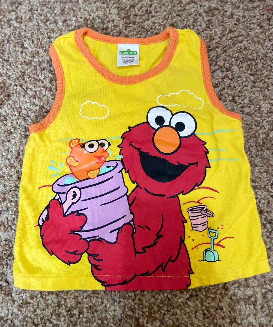 Sesame street sando (Category: Babies & Kids Fashion) located in Bacoor. Submitted by macadamia31 (Listing ID 1225962700, Image 1). Description: unisex Fits 12-18mos.
