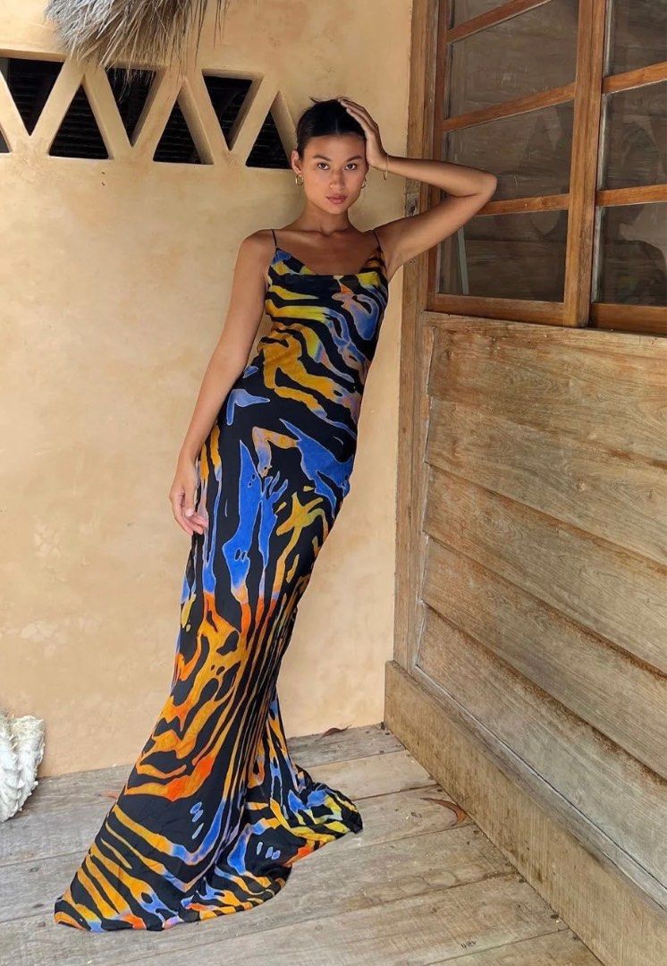Shein animal sale print dress