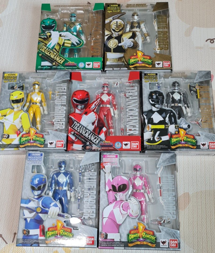 S.H.Figuarts MMPR Power Rangers Set MISB New Sealed, Hobbies & Toys ...