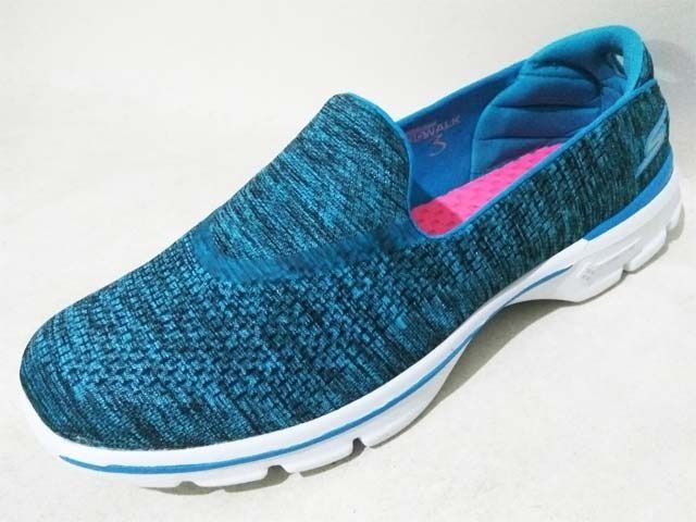 Skechers Performance Go Walk 3 Renew Women 13984 Blue Fesyen