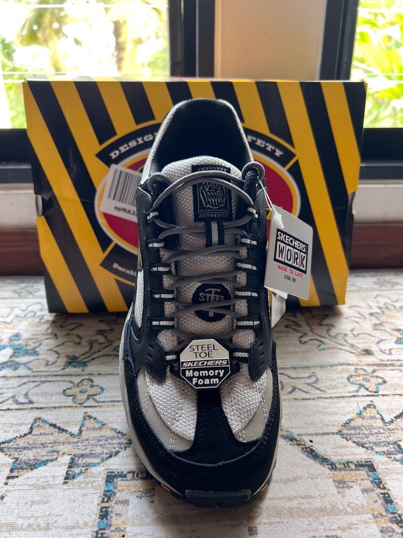 Steel toe skechers memory foam store