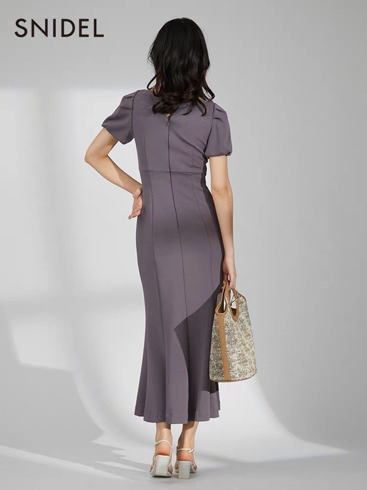 Snidel Morandi purple dress NEW, Women's Fashion, Dresses & Sets ...