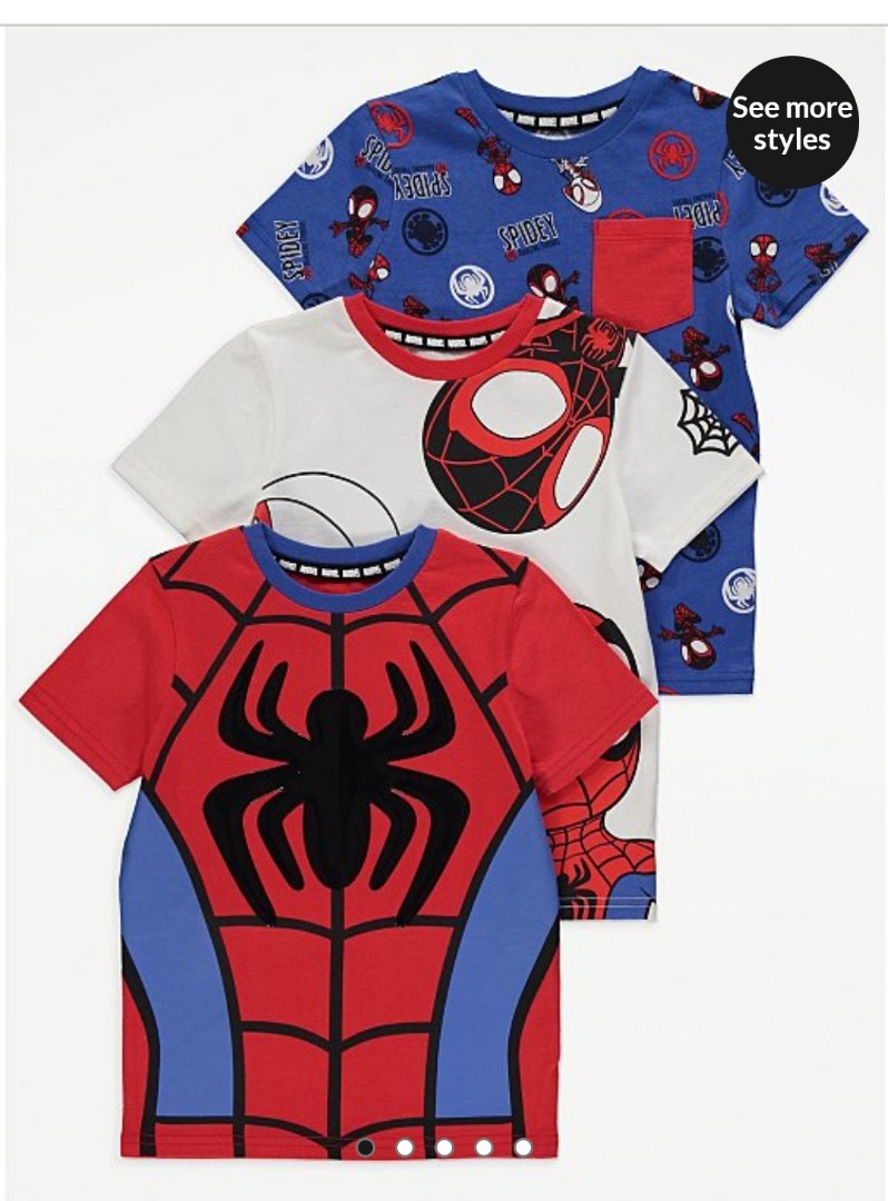 Spiderman t shirt set, Babies & Kids, Babies & Kids Fashion on Carousell