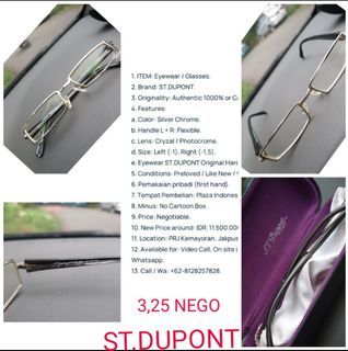 ST DUPONT LIKE NEW 1000% AUTHENTIC NEGOTIABLE...