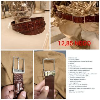 ST.DUPONT CROCO Men Belt Like New 1000% Authentic Negotiable..