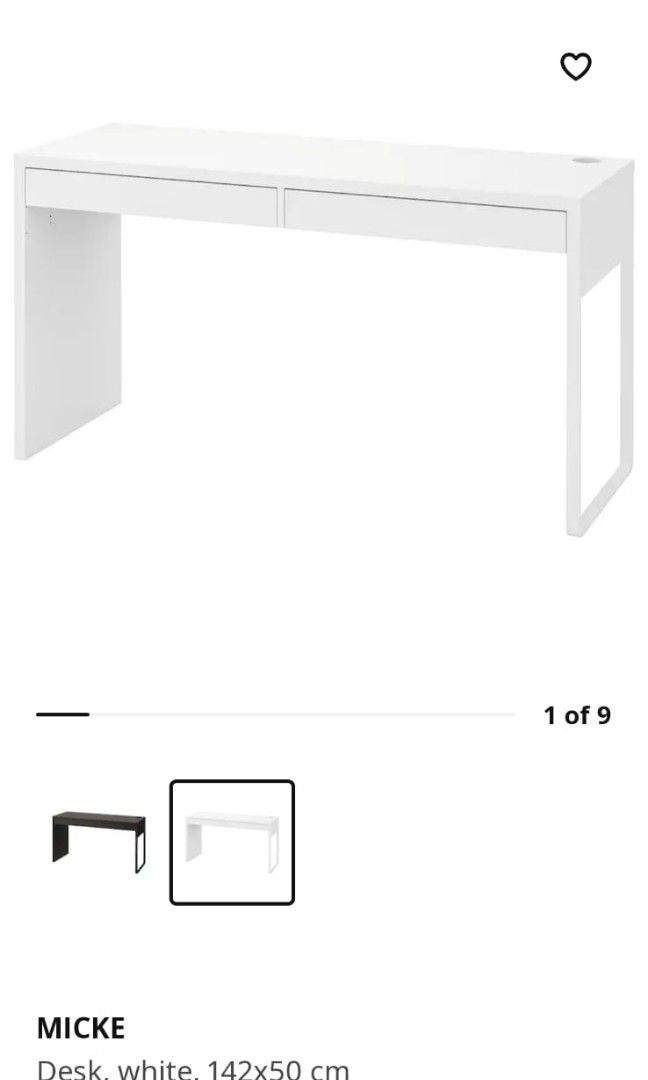 IKEA Study Table, Furniture & Home Living, Furniture, Tables & Sets on