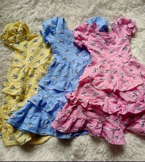 Summer Dress / Floral Dress for Kids / Summer OOTD / Pink Floral / Yellow Floral / Blue Floral