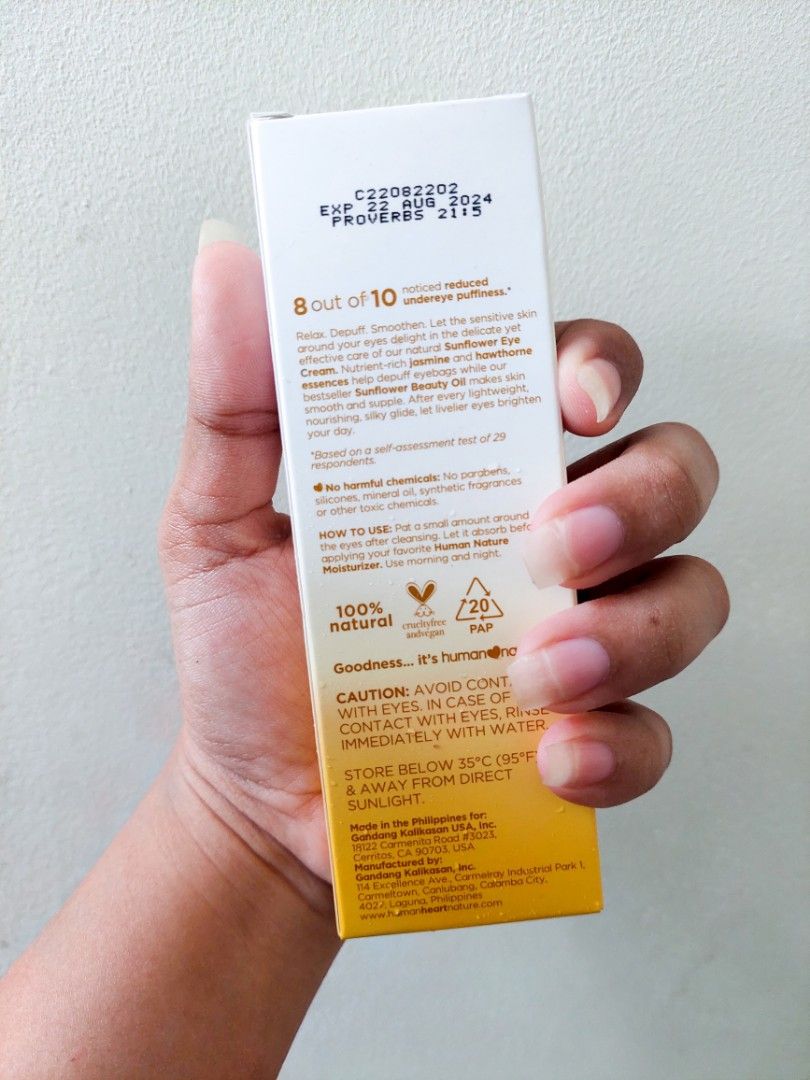 Sunflower Eye Cream 15ml on Carousell