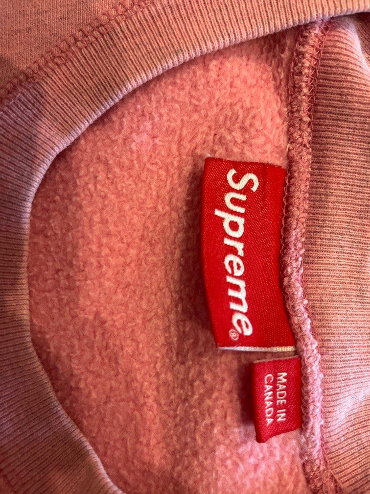 Supreme Box Logo Crewneck (FW15) Heather Pink