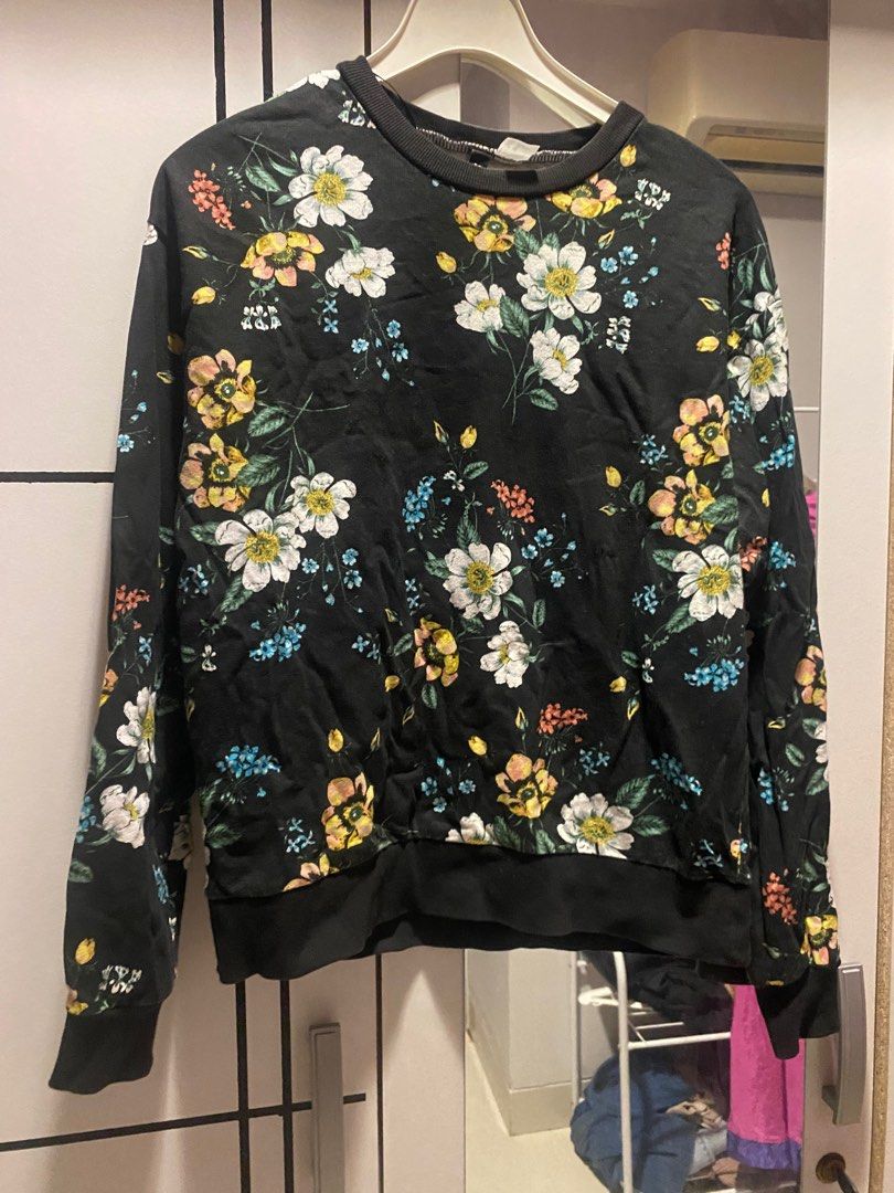 H&m floral outlet sweater