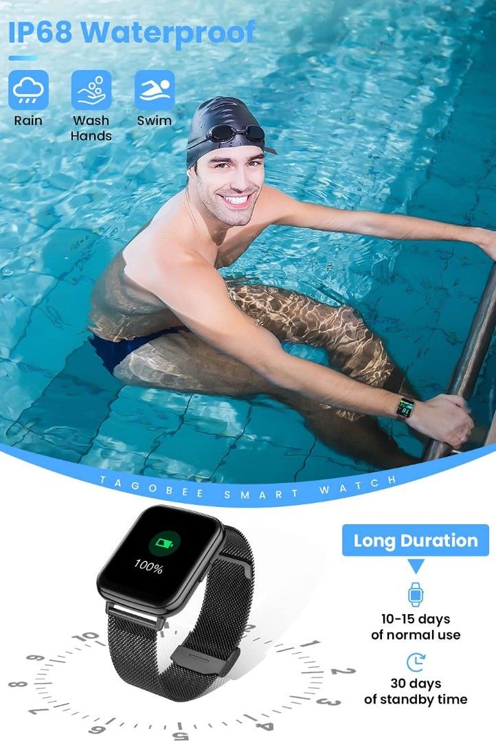 Tagobee discount ip68 smartwatch