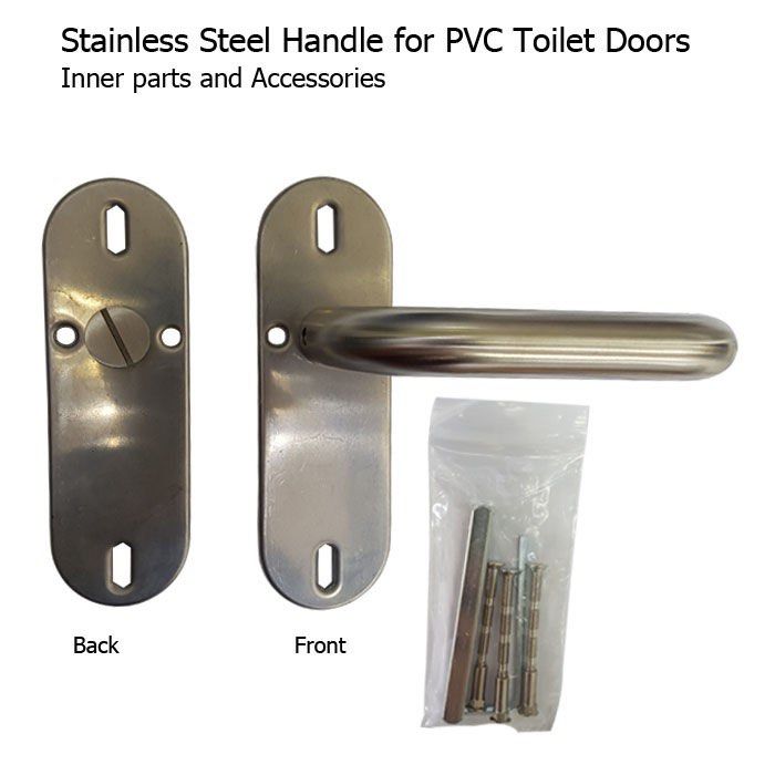 Toilet door handle stainless steel, Furniture & Home Living, Security