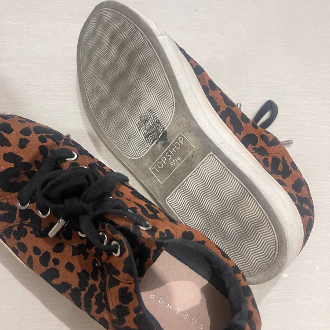 Topshop animal shop print shoes