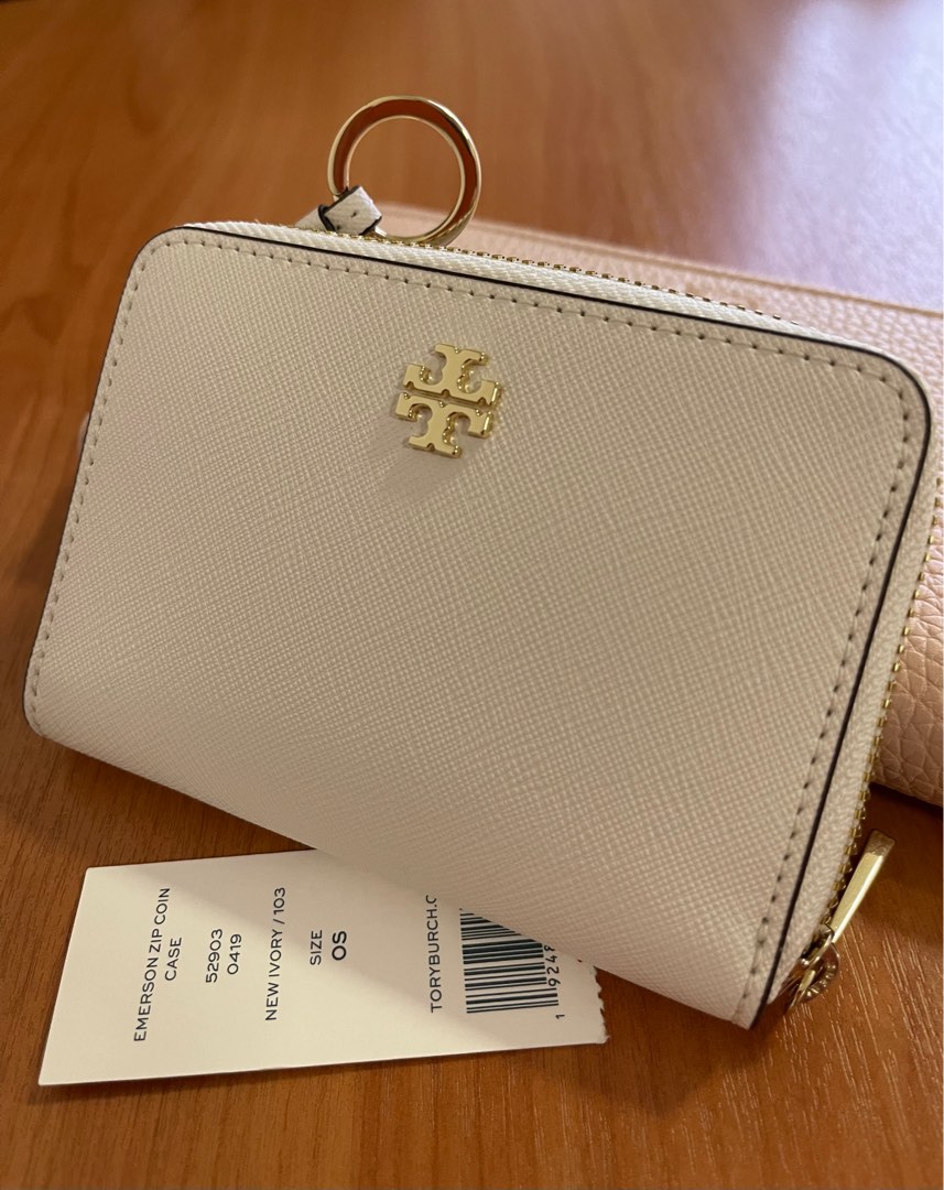 Tory Burch Emerson zip coin case, Women's Fashion, Bags & Wallets