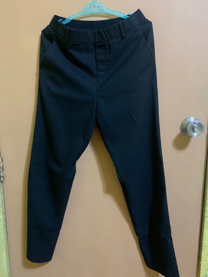 ANN1607: uniqlo women S size smart casual pants/ uniqlo dark blue