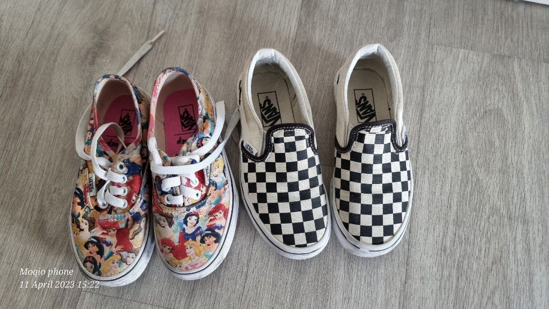 Vans for girls princess and checkers
