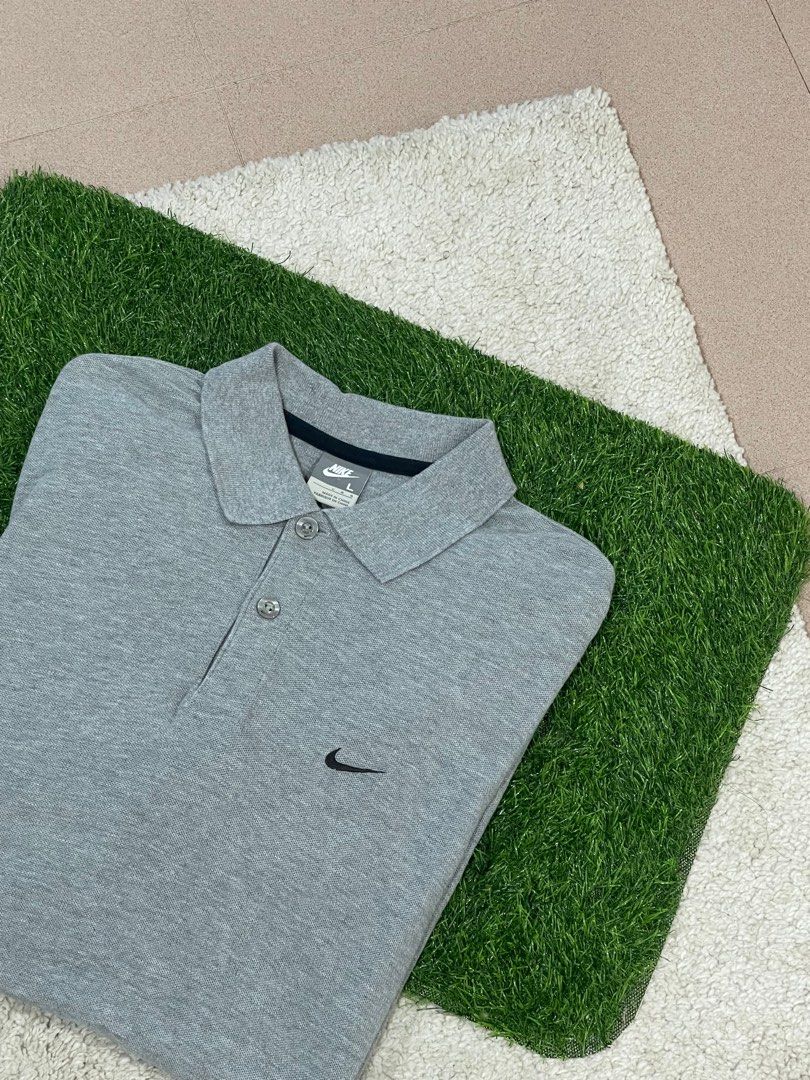 grey nike polo shirt