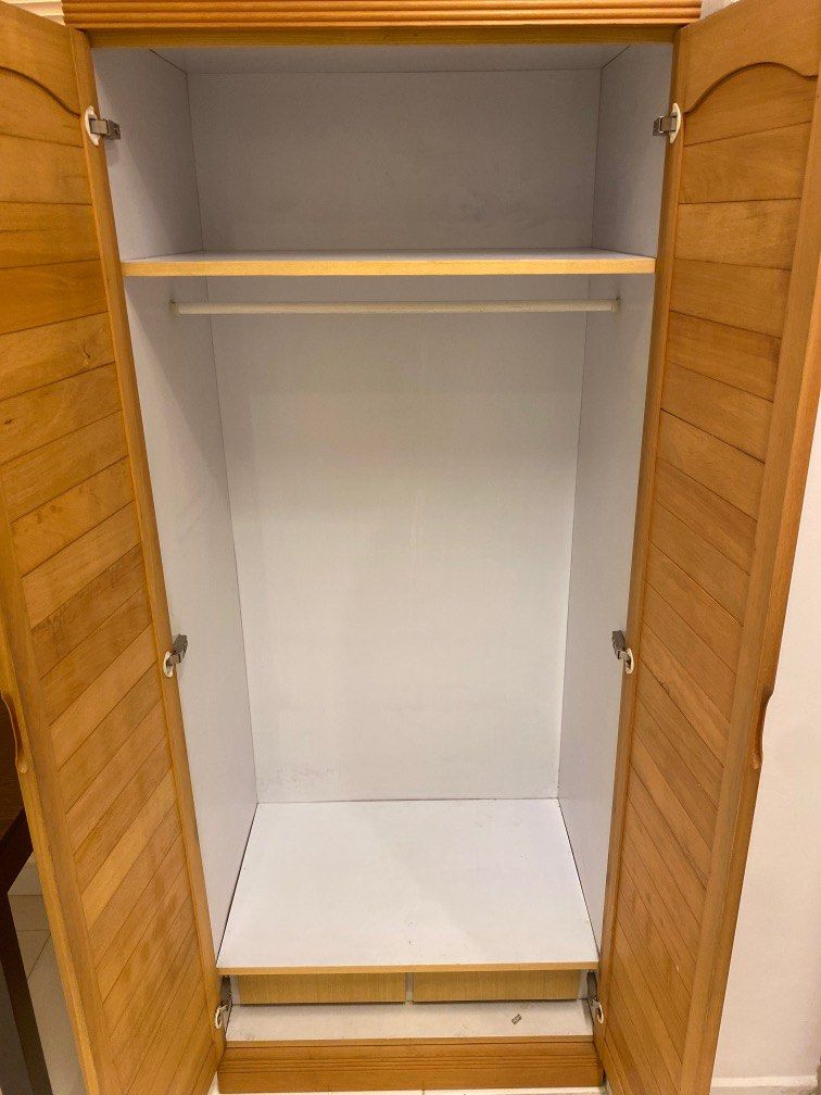 Wardrobe with rod and drawer, Furniture & Home Living, Furniture