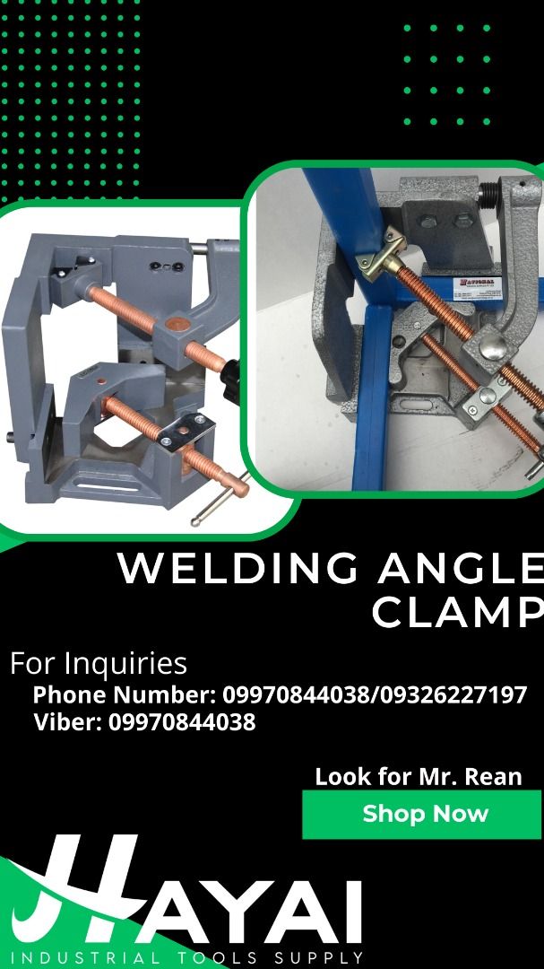 Welding Angle Clamp (Category: Industrial Equipment) located in Manila. Submitted by 09970844038rean.hayai (Listing ID 1225959212, Image 1). Description: Welding Angle Clamp Brand: Stronghand Model: WAC35-SW Capacity: 5" Price: 13,280.00 For Inquiries Globe:📞☎@0997-084-4038 Smart:📞☎@0932-627-7197 Viber:📞☎@0997-084-4038 Whatsapp:📞☎@0997-084-4038 Wechat:📞☎@0997-084-4038 Email me@ 📫📑n-s-n-r-e-a-n-@-g-m-a-i-l.-c-o-m PRICE MAY CHANGE WITHOUT PR