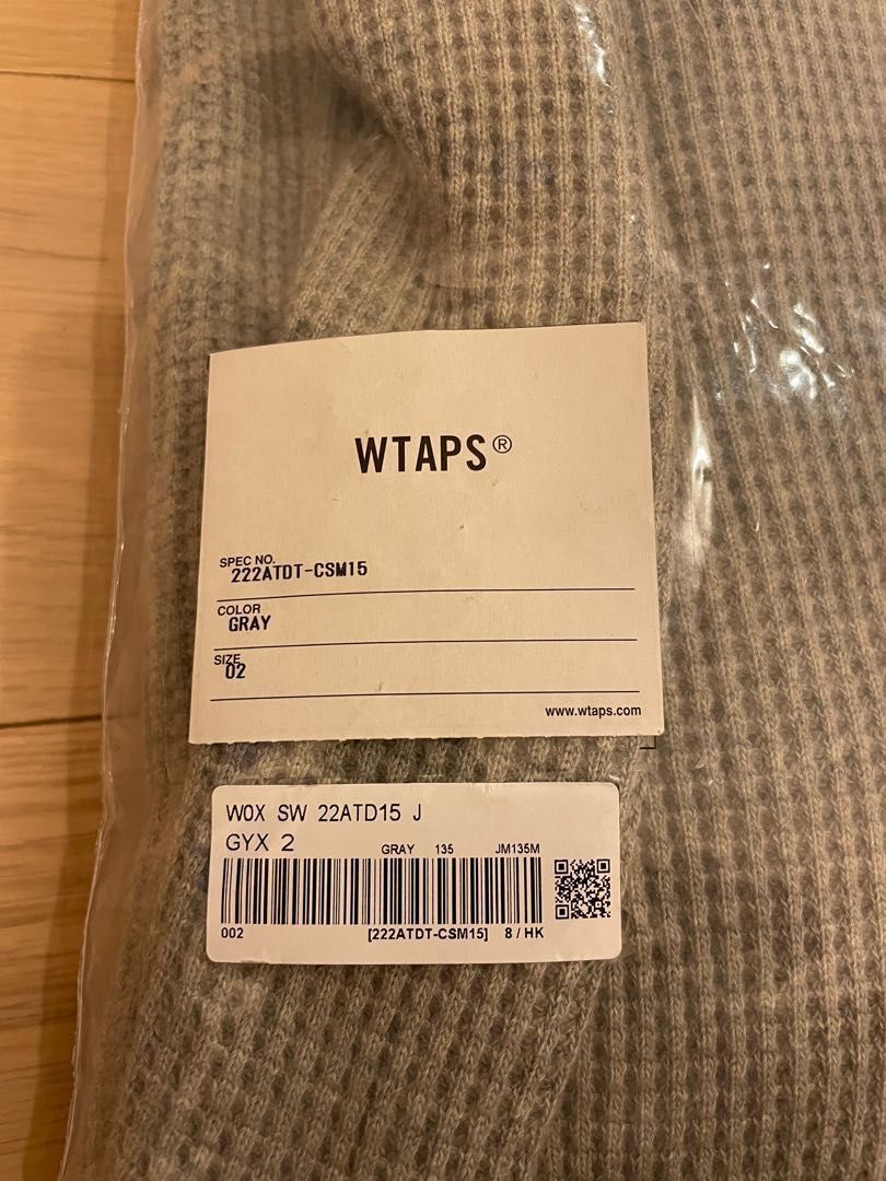 WTAPS Waffle LS 22AW size 2, 男裝, 上身及套裝, 衛衣- Carousell