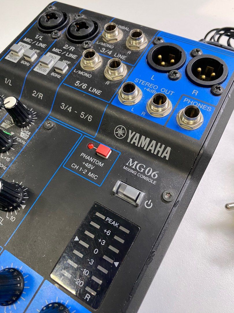 Yamaha MG06 mixer (6 Channels), Audio, Other Audio Equipment on Carousell