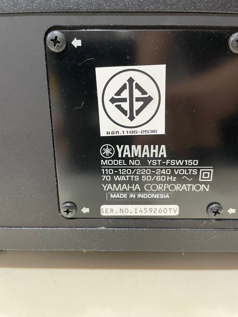 Yamaha Subwoofer System YSTFSW150, TV & Home Appliances, TV