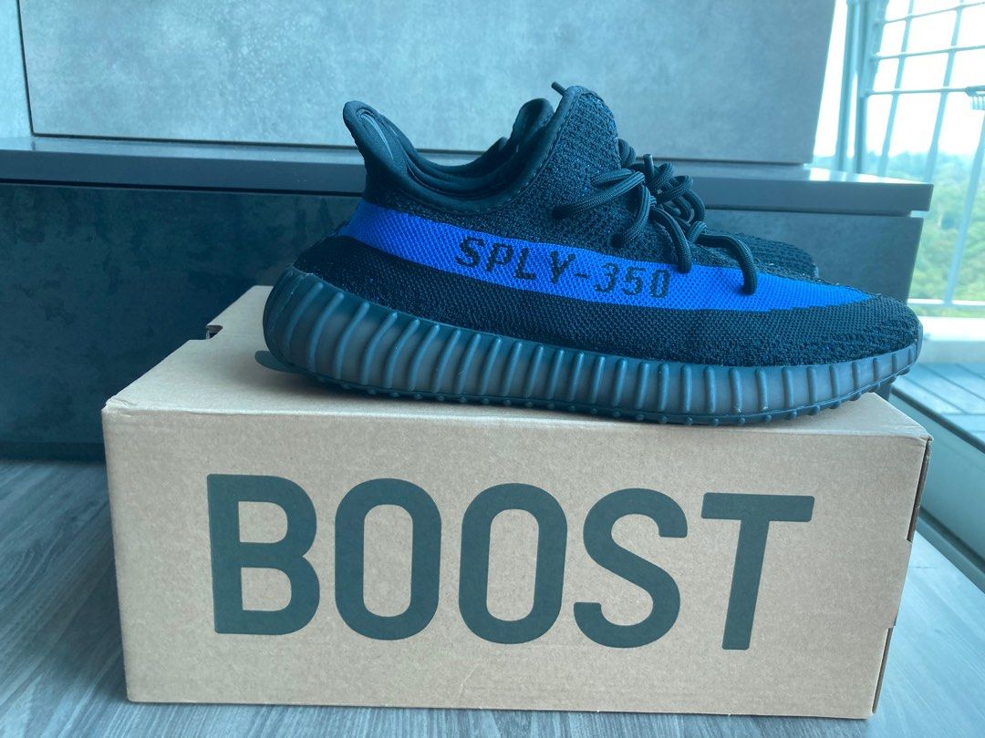 Yeezy 350 Dazzling Blue Men s Fashion Footwear Sneakers on