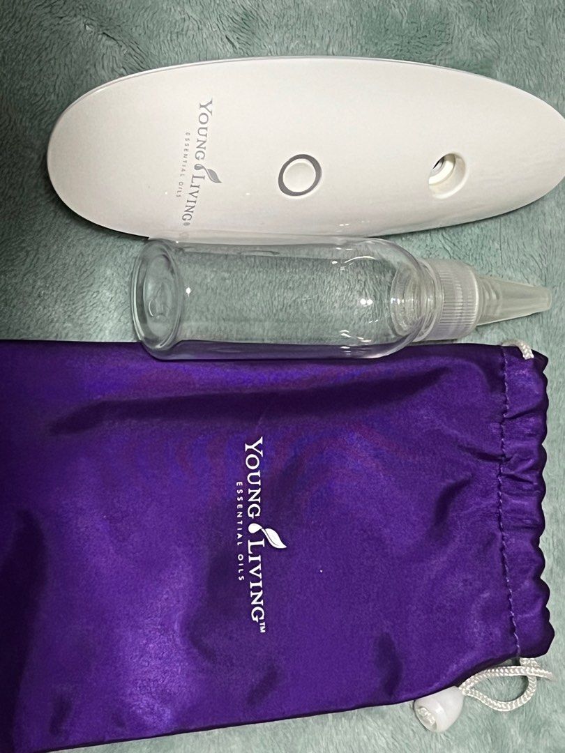 Young Living Gentle Mist Diffuser (Category: Air Purifiers & Dehumidifiers) located in Paranaque City. Submitted by chavien (Listing ID 1226030011, Image 2). Description: -Brand: Young Living Gentle Mist Diffuser -Portable and battery operated (3pcs AAA) -Perfect for use when travelling together with your favorite oils -I have personally used this and have handled it with care Signs of usage: just the light yellow stain on the container for oil (
