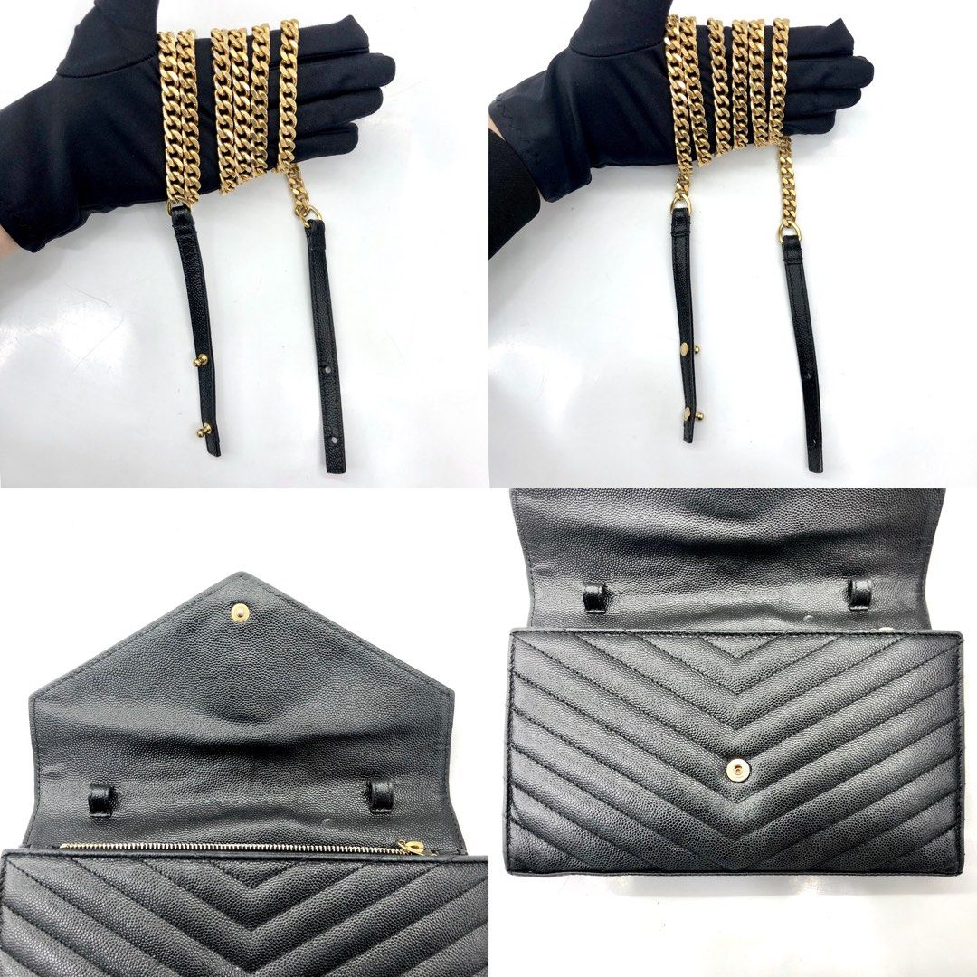 YSL ENVELOPE CHAIN WALLET 237011573 , Luxury, Bags & Wallets on Carousell