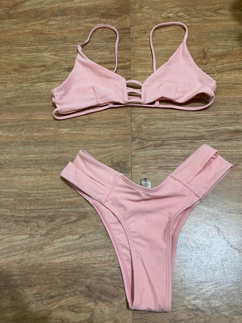 Zaful pink swimsuit discount