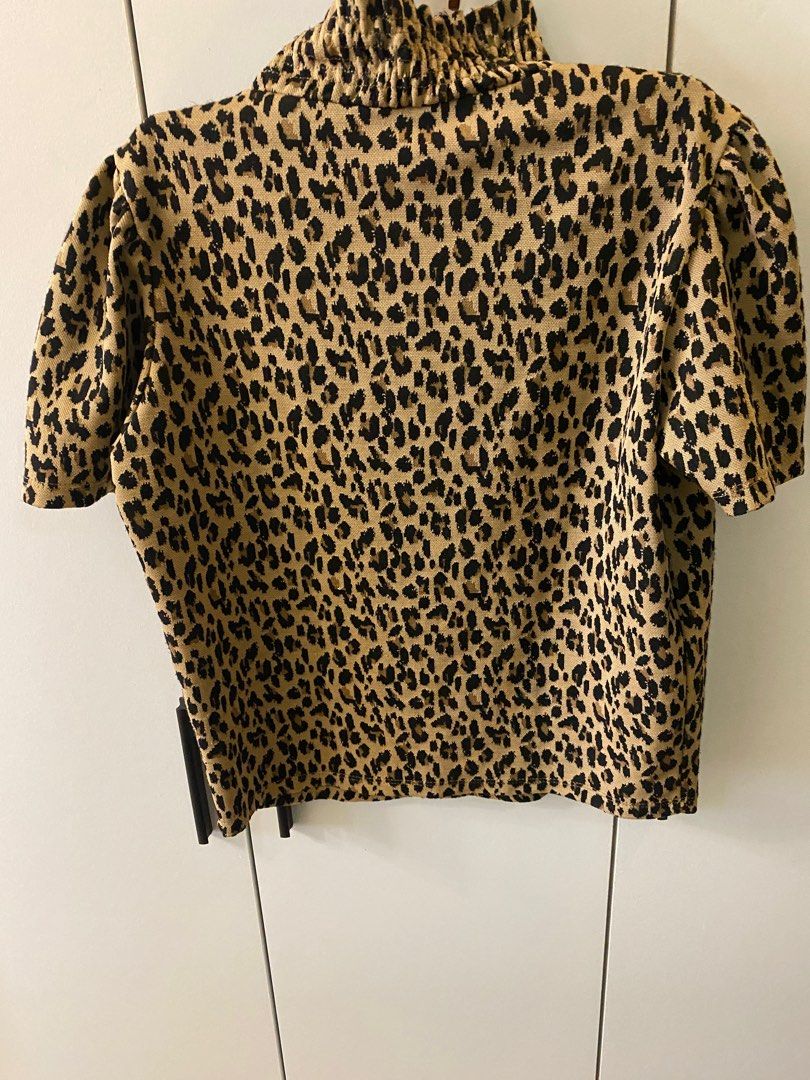 Zara leopard print top on Carousell