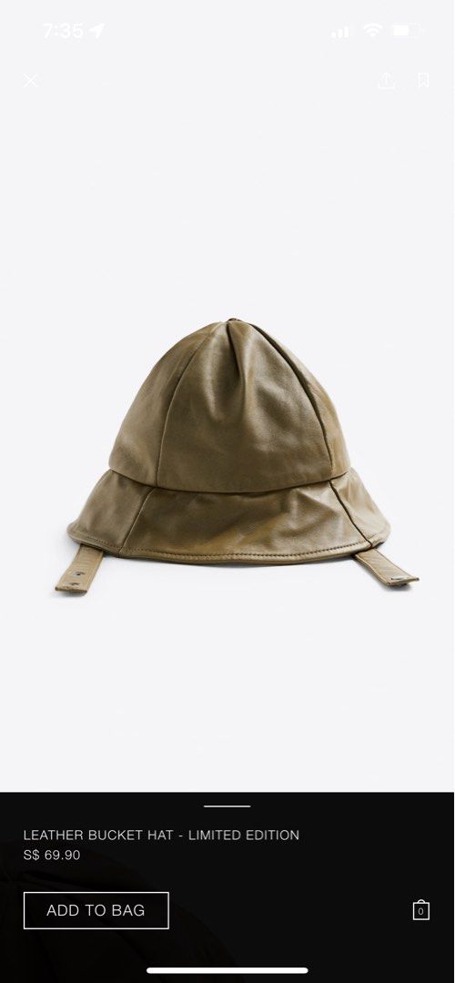 Zara limited shop edition bucket hat