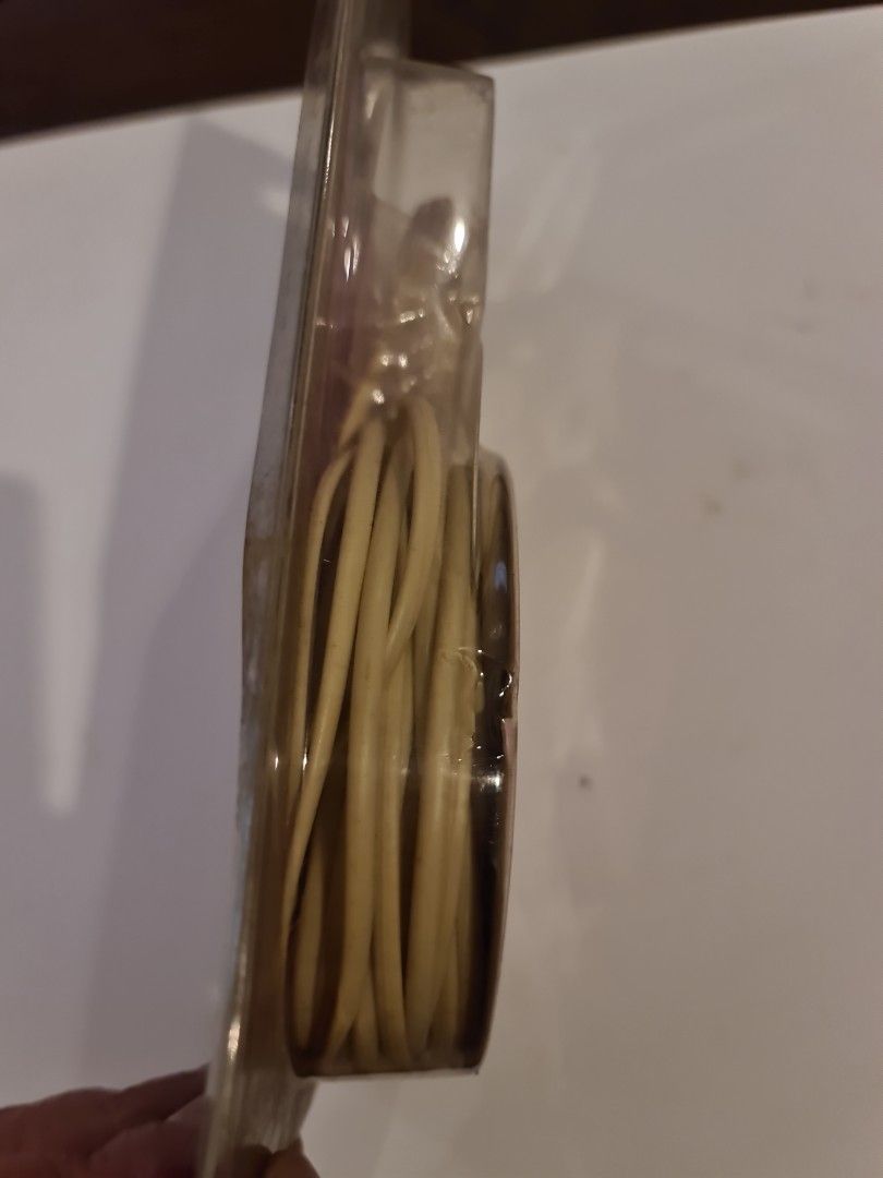 10 Meter Telephone Extension Cord (Category: Cables & Adaptors) located in Makati City. Submitted by harvesting_game (Listing ID 1226198868, Image 3). Description: 10 meters of extra telephone extension cord for your phones or electronics. with capacity for 2 phone lines...