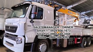 10 tons Boom truck Brand new 6x4 Howo a7 Sinotruk 10wheeler euro2 euro4 and more brandnew 10tons boomtruck