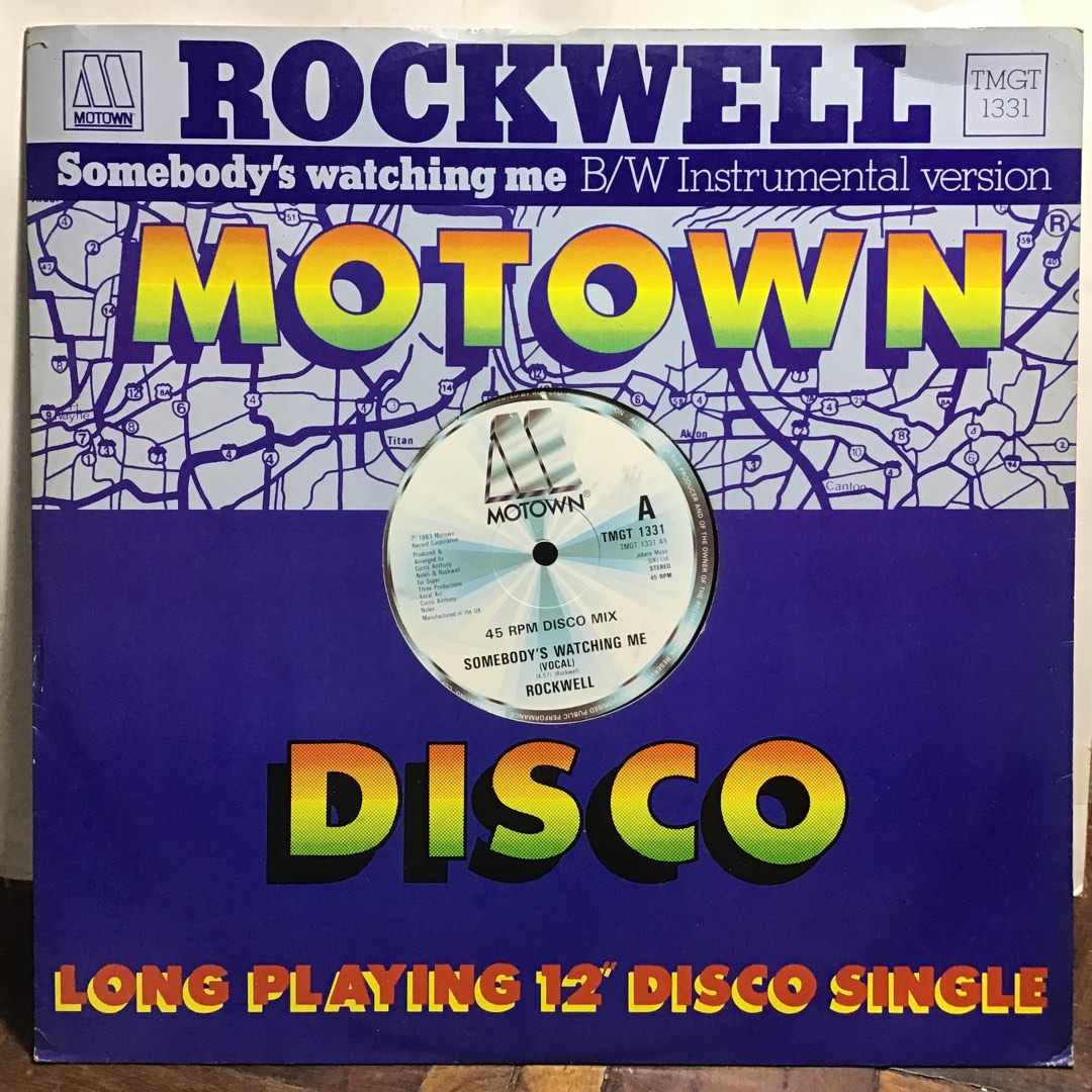 12 INCH Rockwell - Somebody’s Watching Me OOP 12” VINYL RECORD Anubis ...