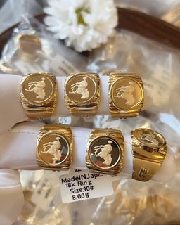 18K Japan Gold Ring for Men  (3380/g)