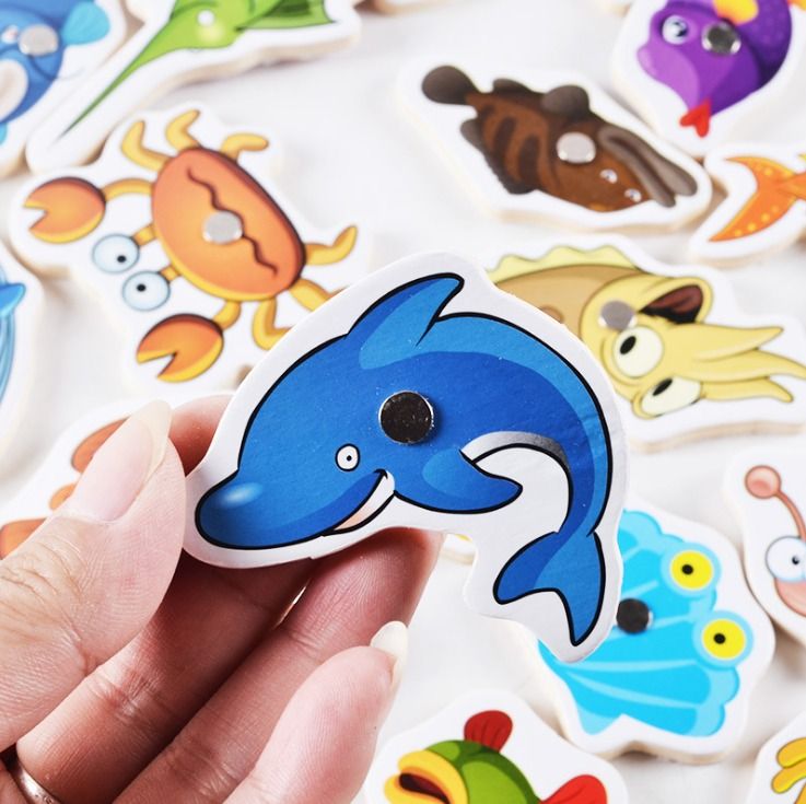 32Pcs Fishing Game Wooden Children Early Magnetic Learning Educational  Toys, Hobbies & Toys, Toys & Games on Carousell
