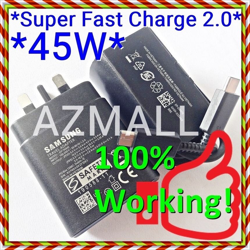 (45W Super Fast Charging) ORIGINAL 20V USBC Adapter Charger PD Cable
