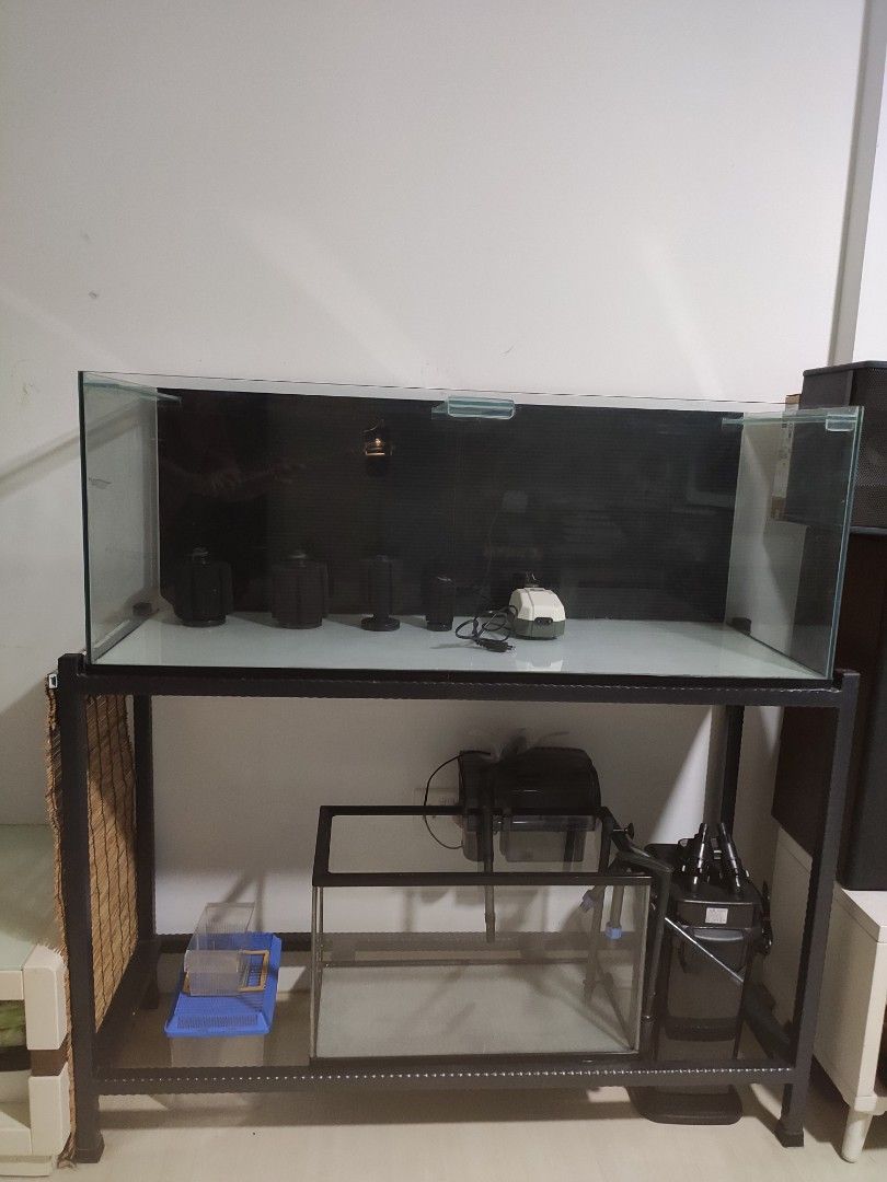 4ft fish tank and stand (w/ free addons), Pet Supplies, Homes & Other