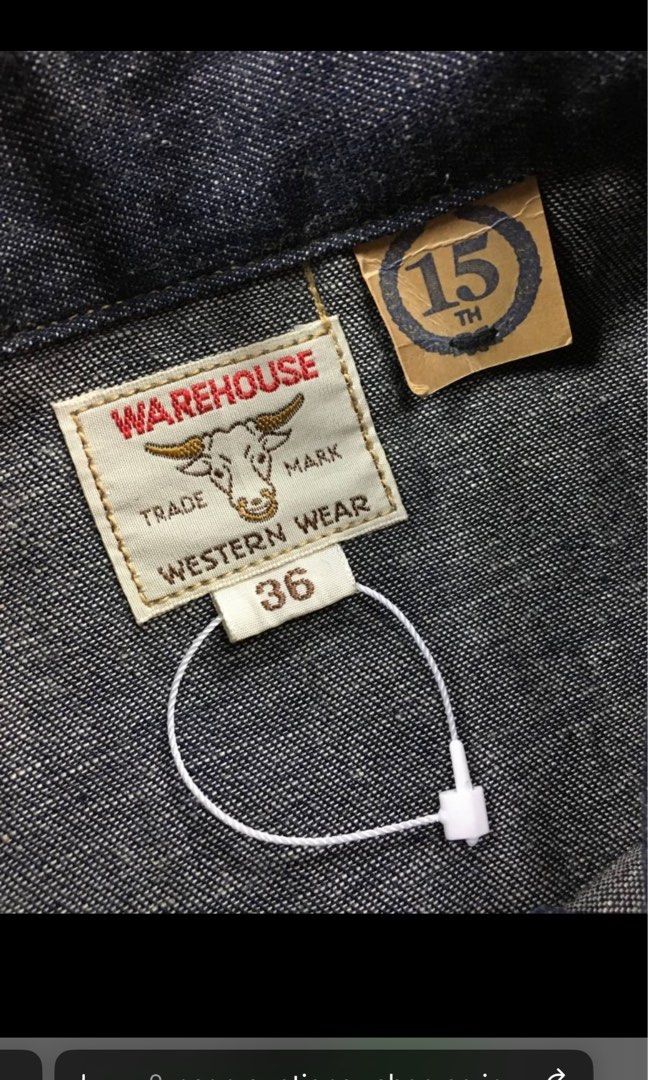 未使用品15th WAREHOUSE denim shirt lvc visvim vintage, 男裝, 上身