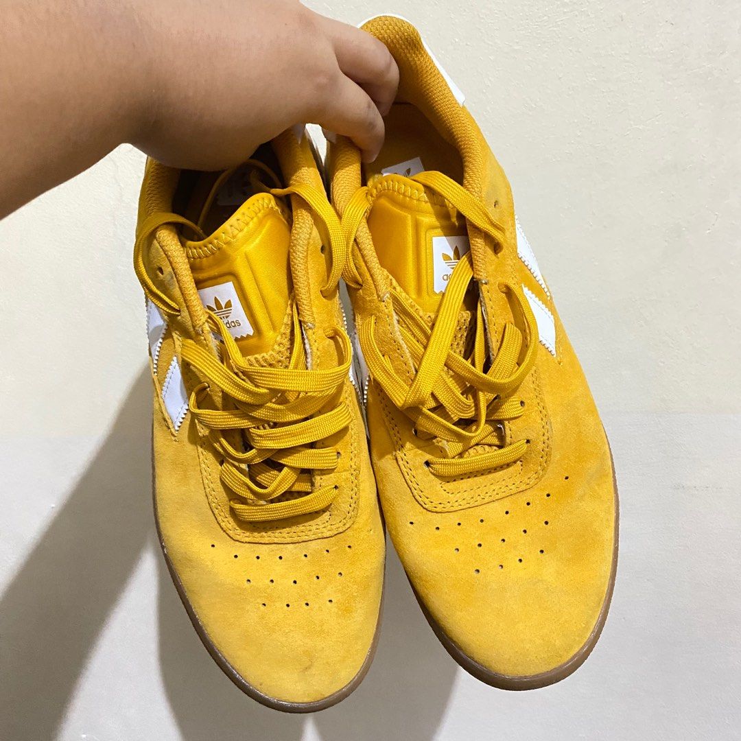 Yellow adidas best sale skate shoes