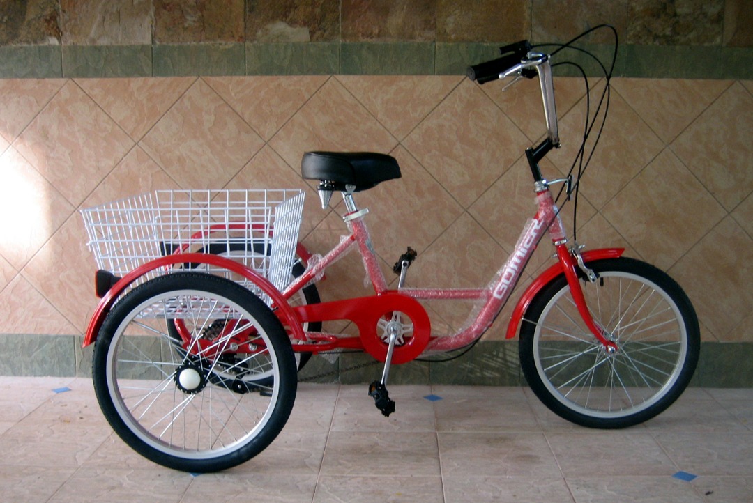 Adult Tricycle Gomier 5speed Trike Made in Taiwan, Sports Equipment
